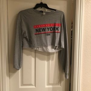 Long sleeve crop